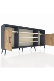Arges Konsol 5 Raflı 2 Kapaklı 176x30x83 - S148M040V10A