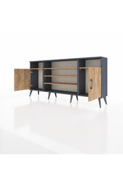 Arges Konsol 5 Raflı 2 Kapaklı 176x30x83 - S148M040V12A