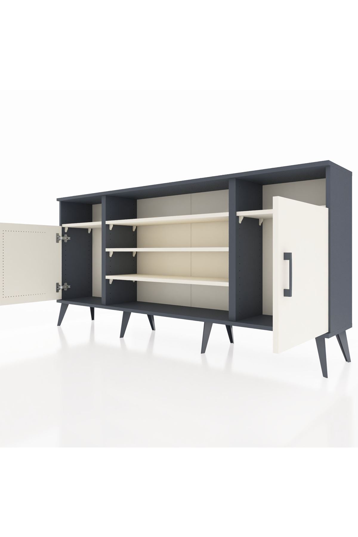 Arges Konsol 5 Raflı 2 Kapaklı 176x30x83 - S148M040V13A