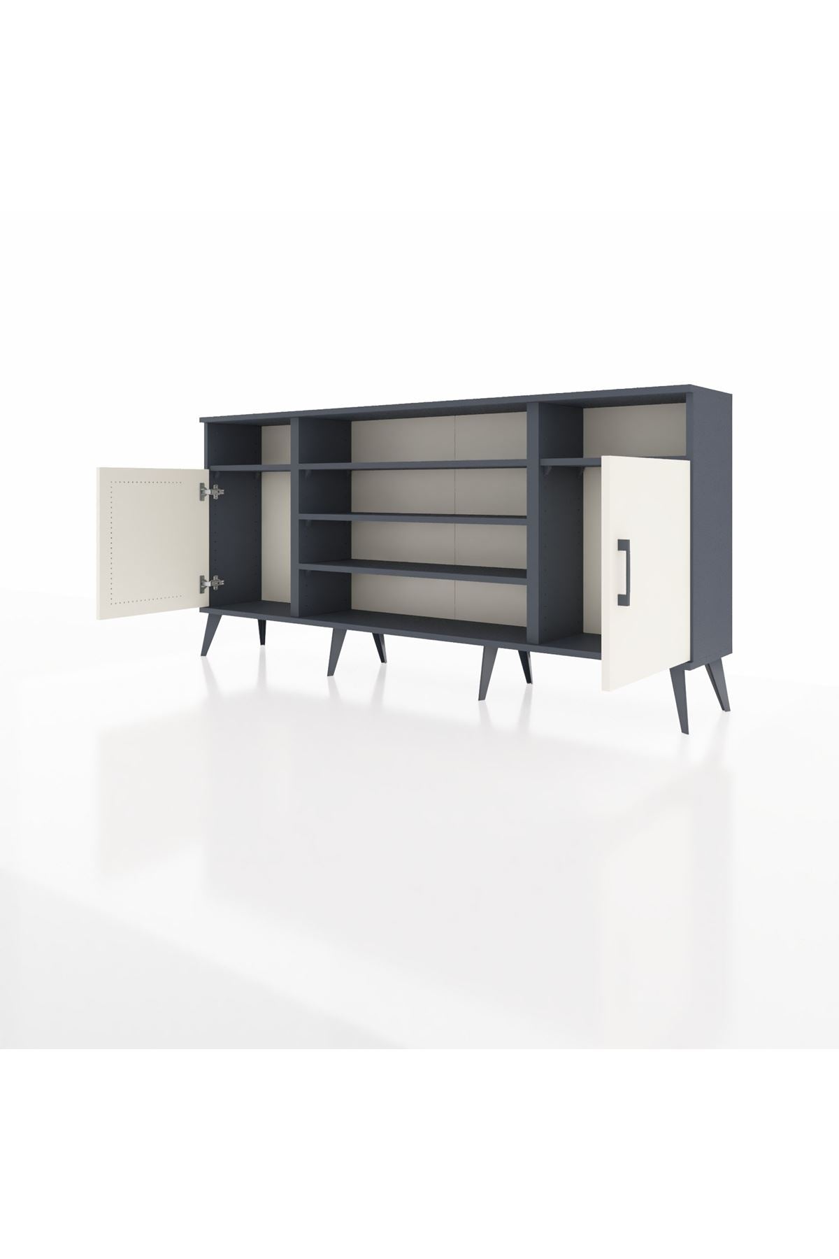 Arges Konsol 5 Raflı 2 Kapaklı 176x30x83 - S148M040V14A