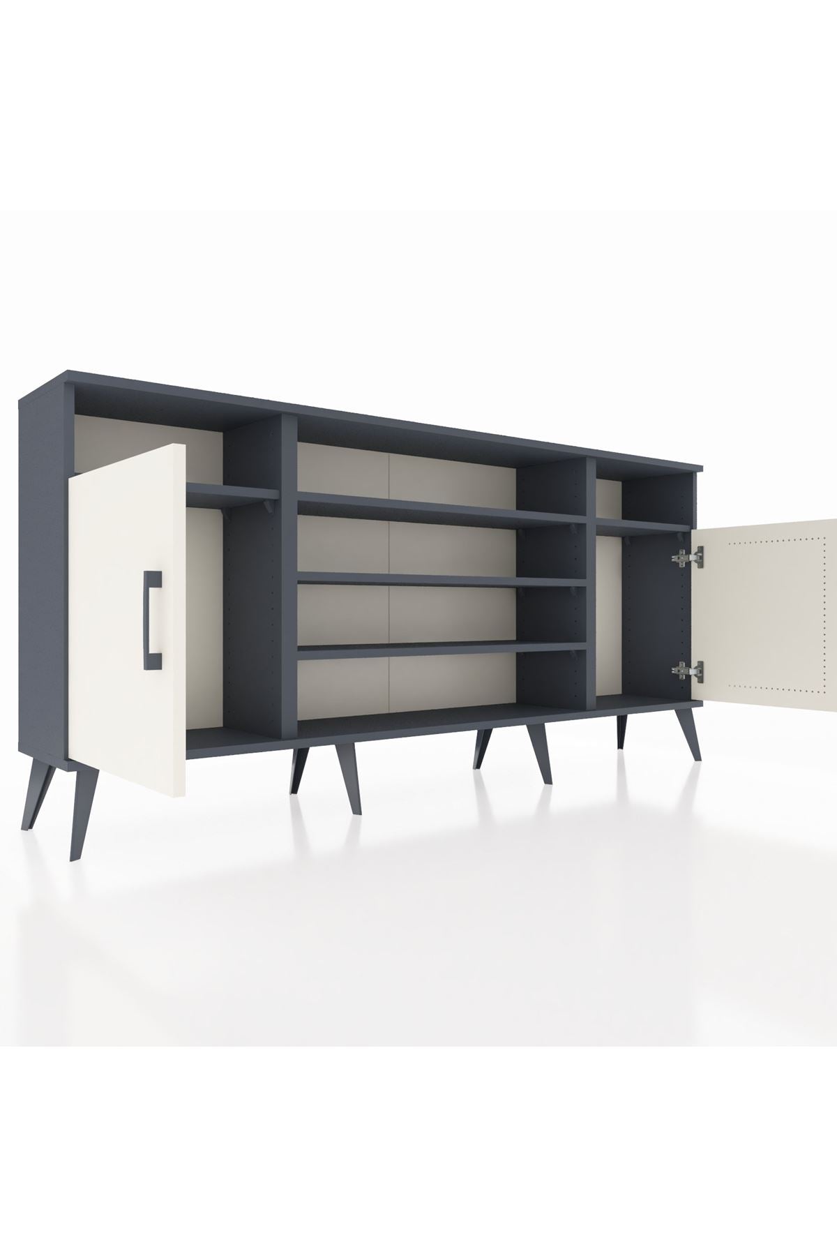 Arges Konsol 5 Raflı 2 Kapaklı 176x30x83 - S148M040V14A