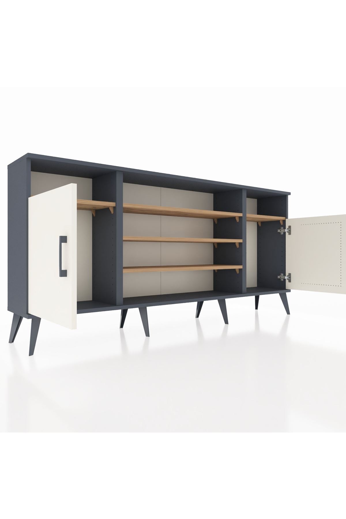 Arges Konsol 5 Raflı 2 Kapaklı 176x30x83 - S148M040V15A