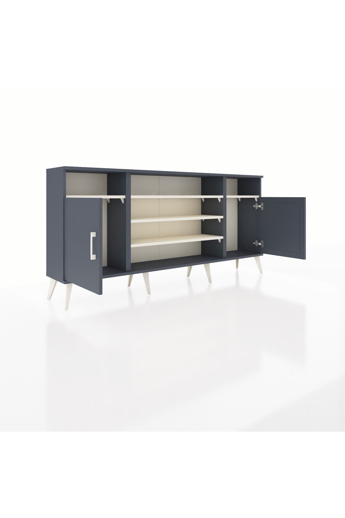 Arges Konsol 5 Raflı 2 Kapaklı 176x30x83 - S148M040V16A