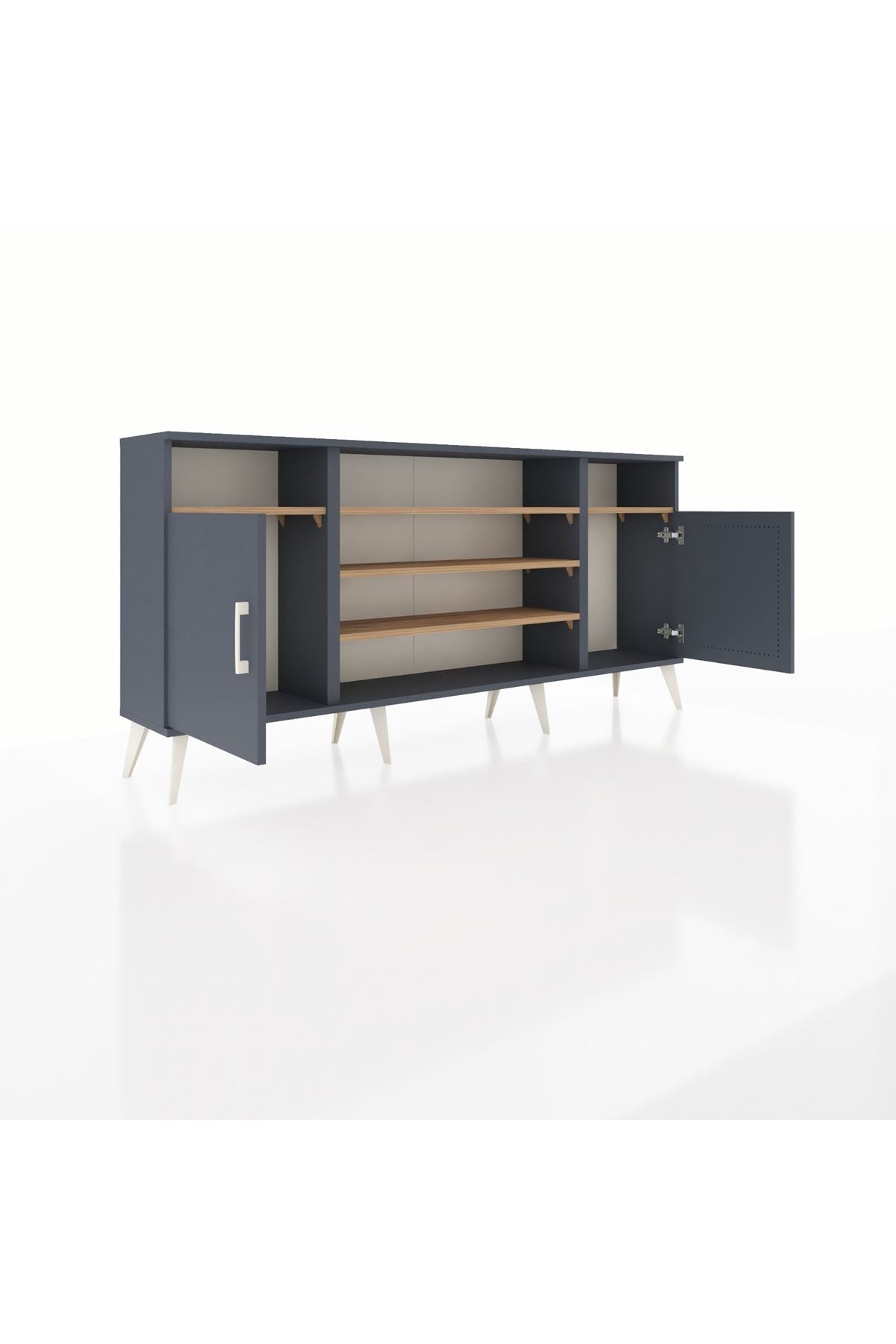 Arges Konsol 5 Raflı 2 Kapaklı 176x30x83 - S148M040V18A