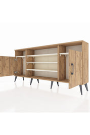 Arges Konsol 5 Raflı 2 Kapaklı 176x30x83 - S148M040V19A