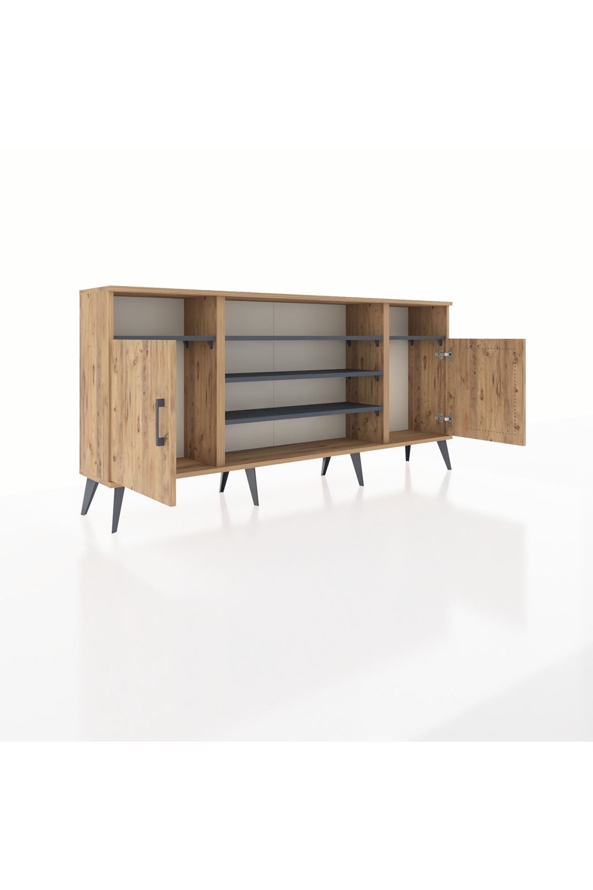 Arges Konsol 5 Raflı 2 Kapaklı 176x30x83 - S148M040V20A