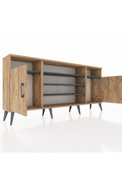 Arges Konsol 5 Raflı 2 Kapaklı 176x30x83 - S148M040V20A