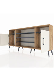 Arges Konsol 5 Raflı 2 Kapaklı 176x30x83 - S148M040V23A
