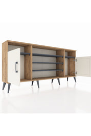 Arges Konsol 5 Raflı 2 Kapaklı 176x30x83 - S148M040V23A
