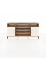 Arges Konsol 5 Raflı 2 Kapaklı 176x30x83