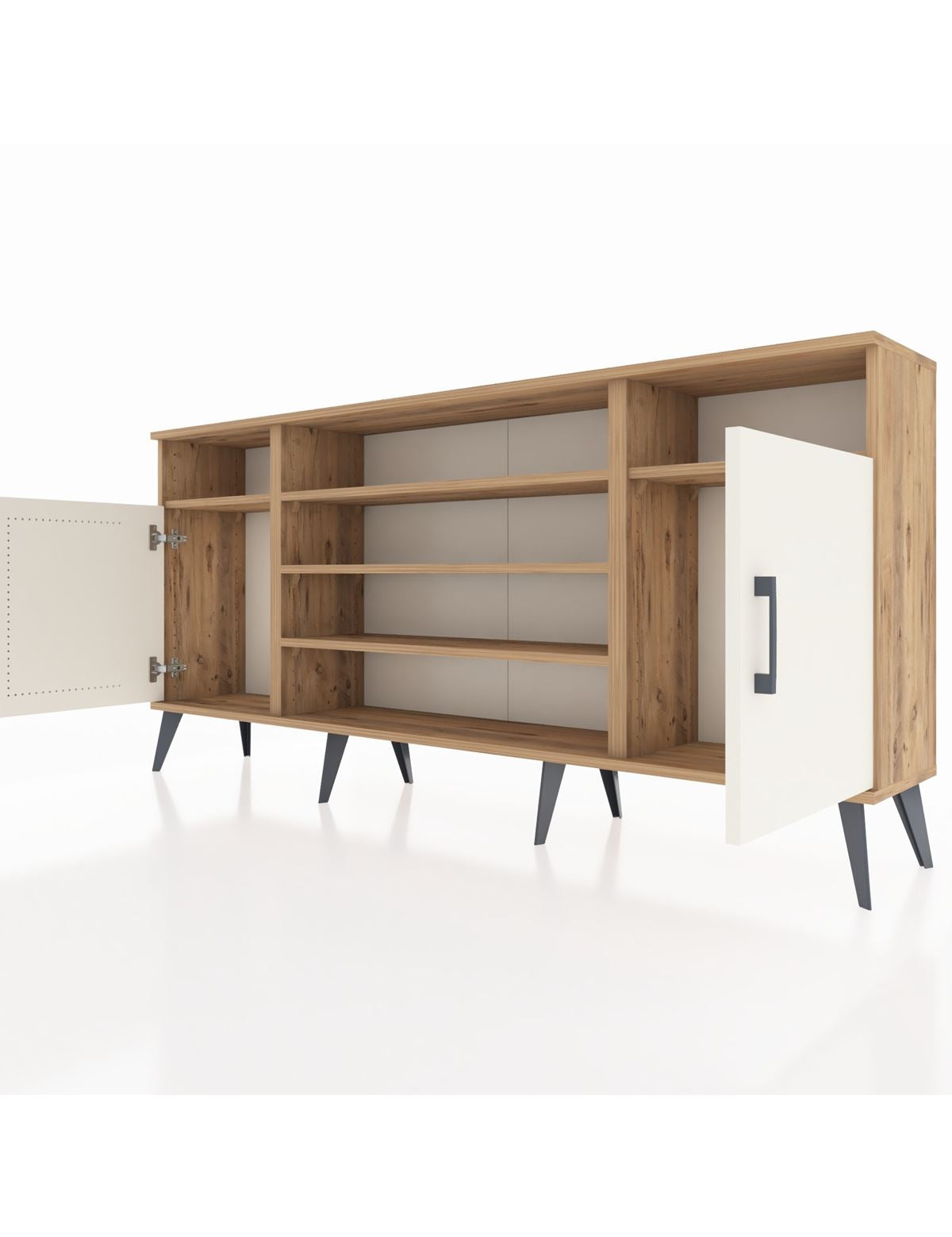Arges Konsol 5 Raflı 2 Kapaklı 176x30x83 - S148M040V24A