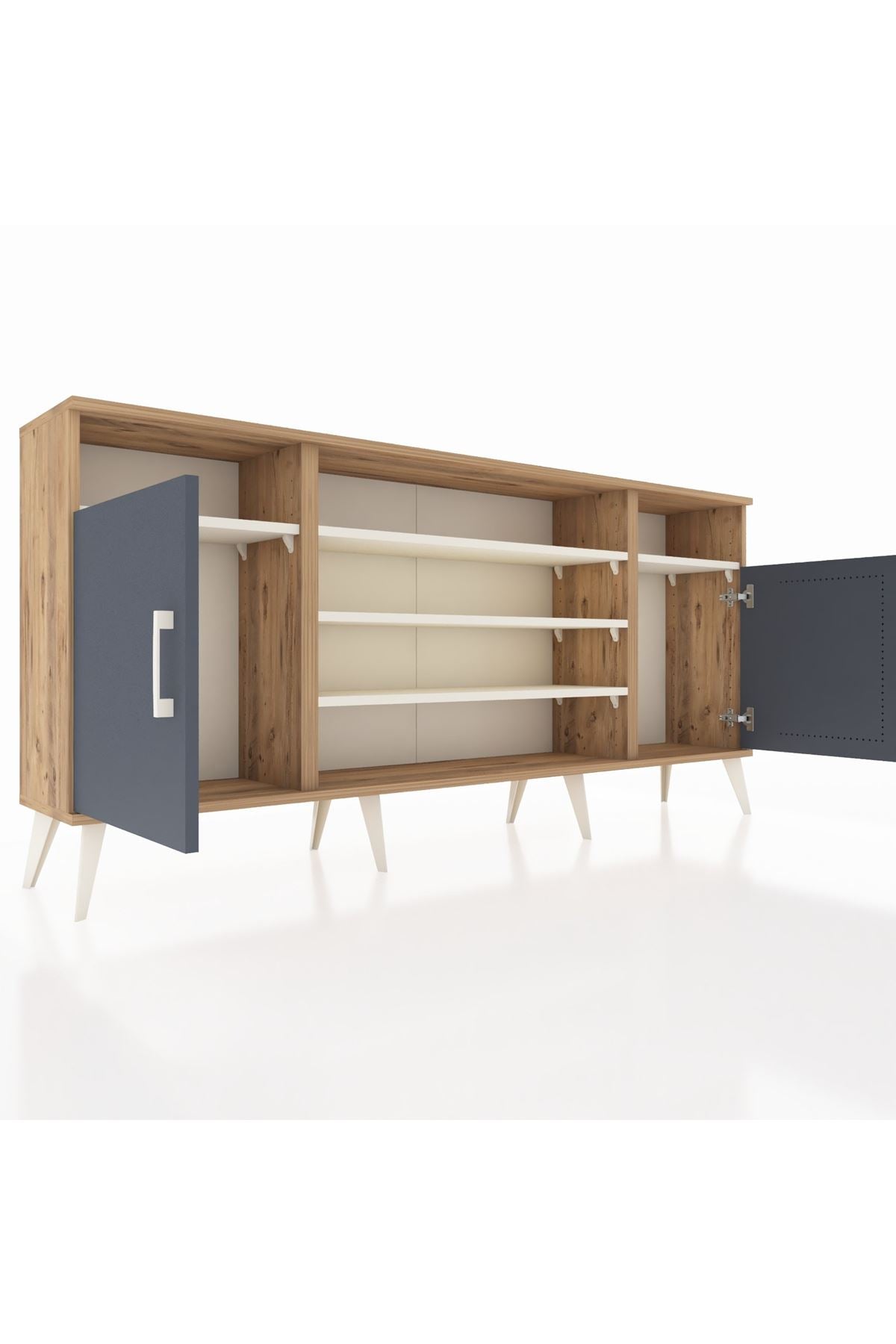 Arges Konsol 5 Raflı 2 Kapaklı 176x30x83 - S148M040V25A
