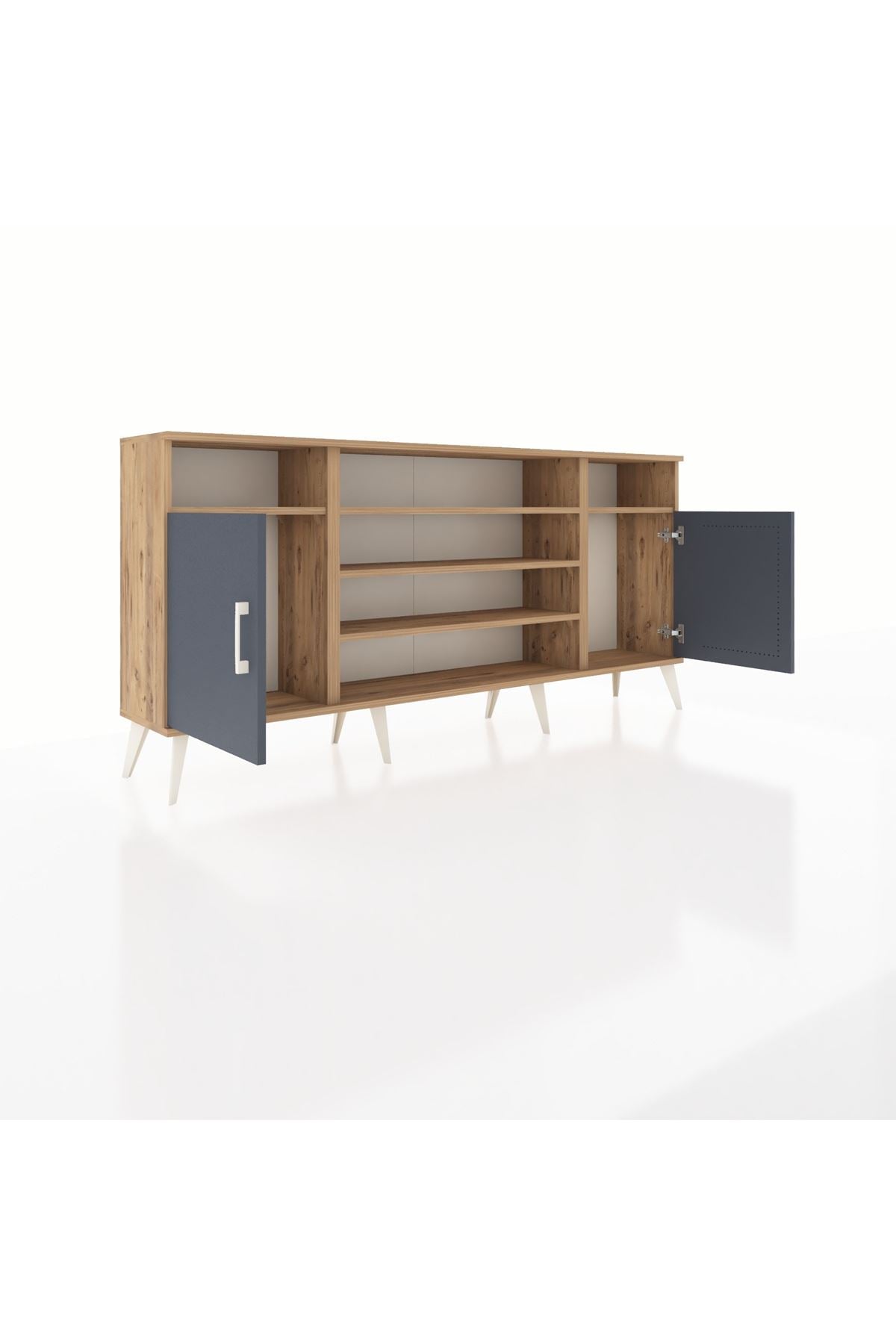 Arges Konsol 5 Raflı 2 Kapaklı 176x30x83 - S148M040V27A
