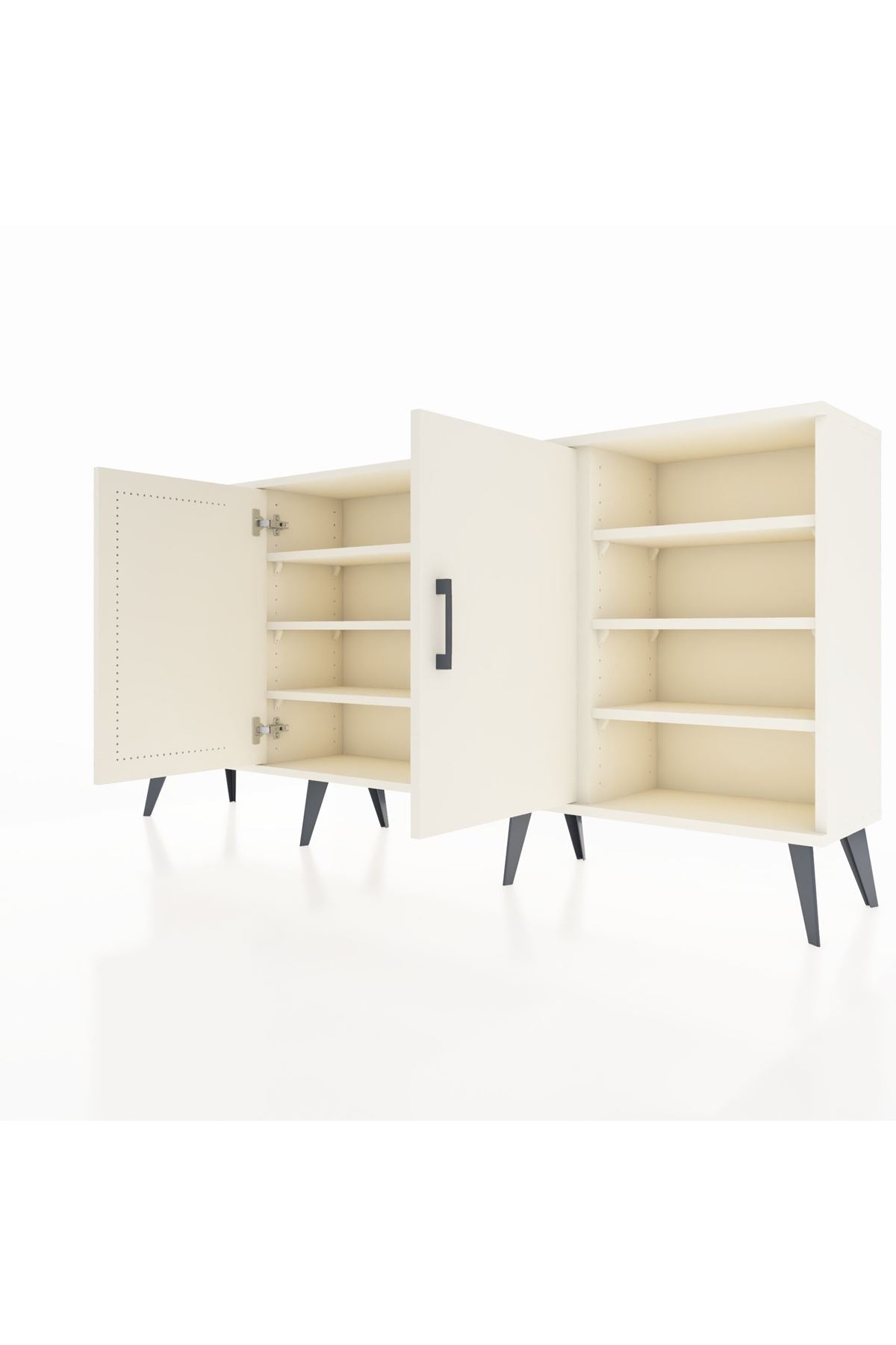 Arges Konsol 9 Raflı 2 Kapaklı 176x30x83 - S148M041V04A