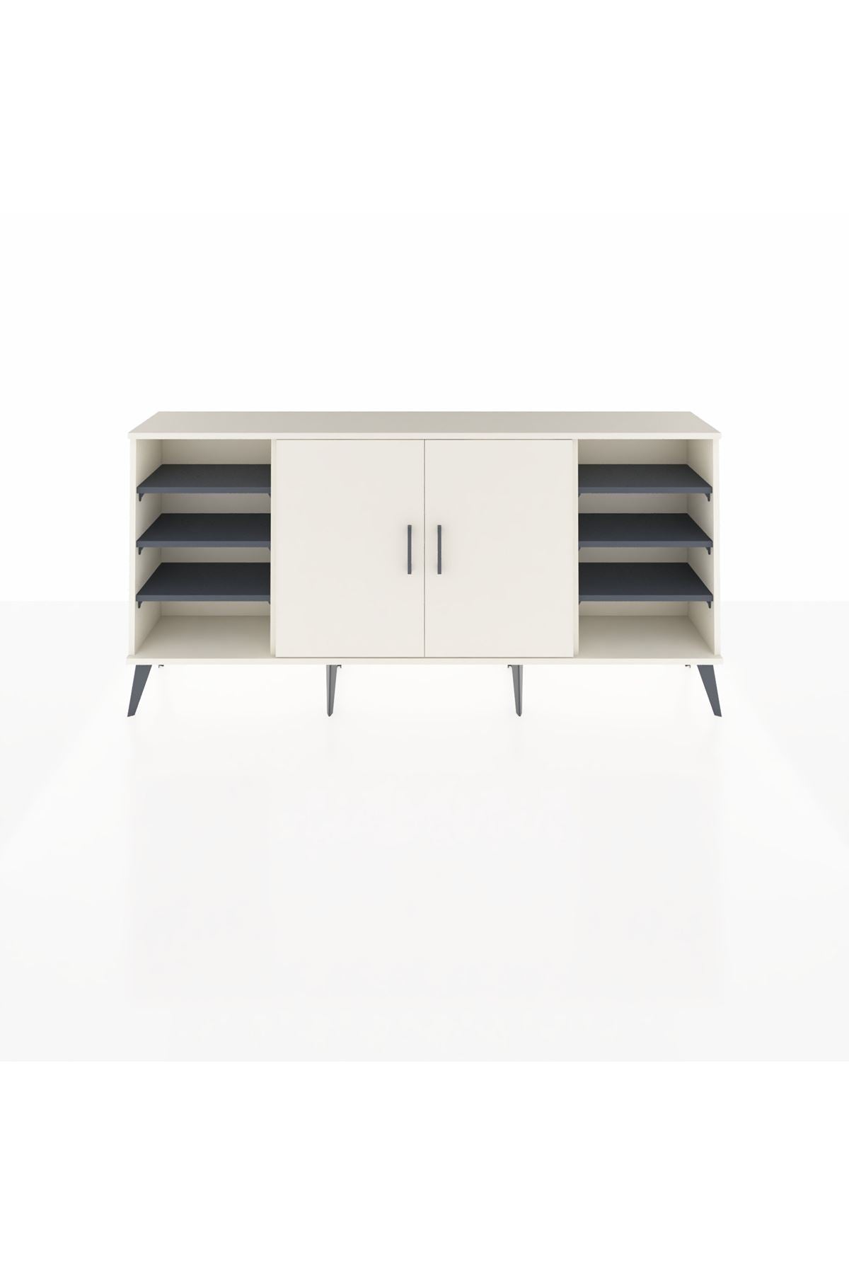 Arges Konsol 9 Raflı 2 Kapaklı 176x30x83 - S148M041V05A