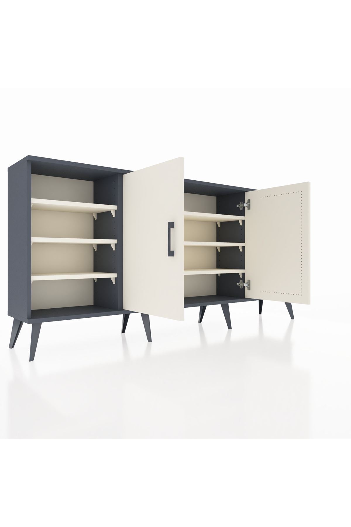 Arges Konsol 9 Raflı 2 Kapaklı 176x30x83 - S148M041V13A