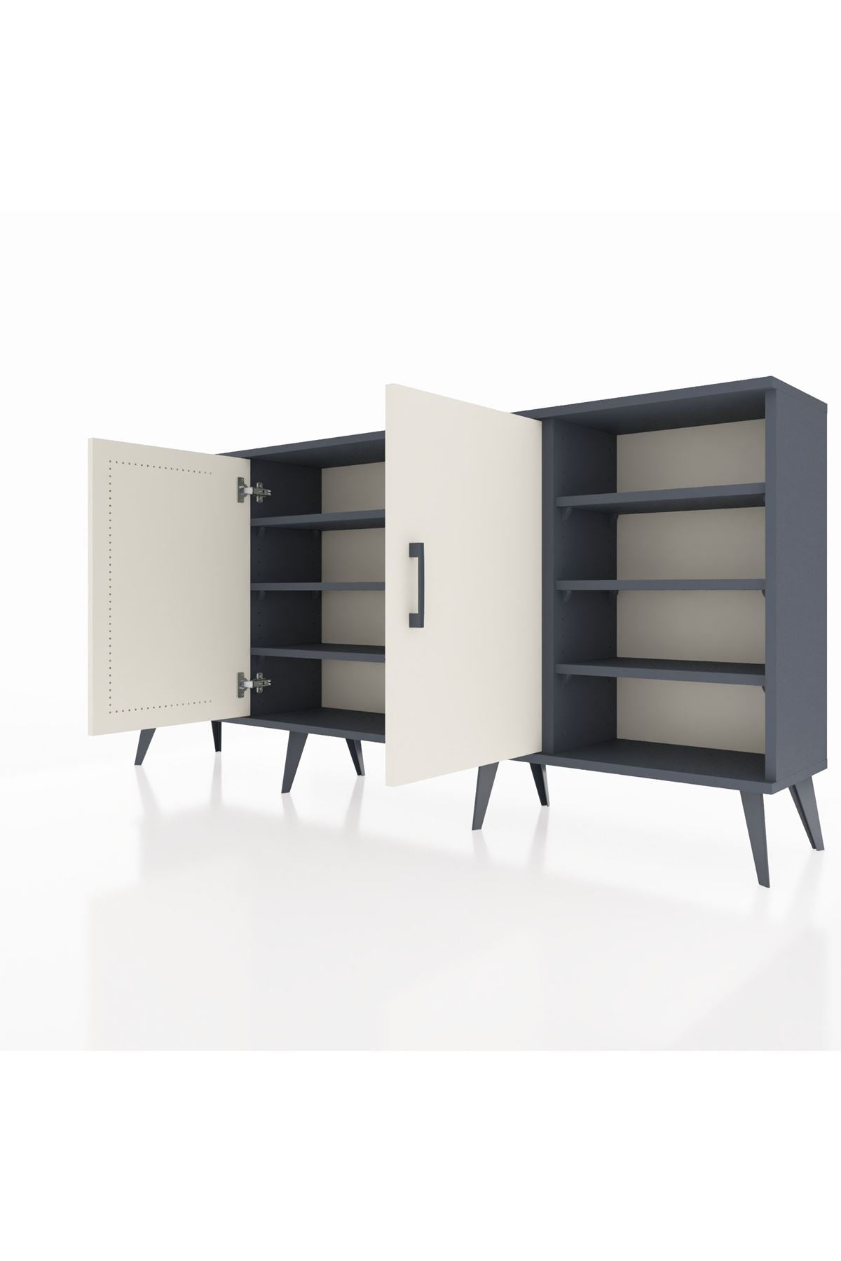 Arges Konsol 9 Raflı 2 Kapaklı 176x30x83 - S148M041V14A