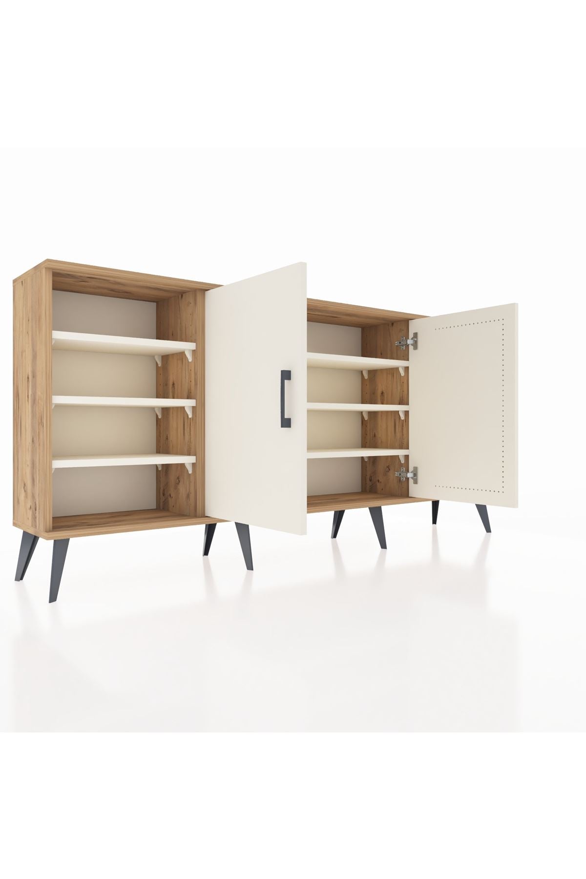Arges Konsol 9 Raflı 2 Kapaklı 176x30x83 - S148M041V22A