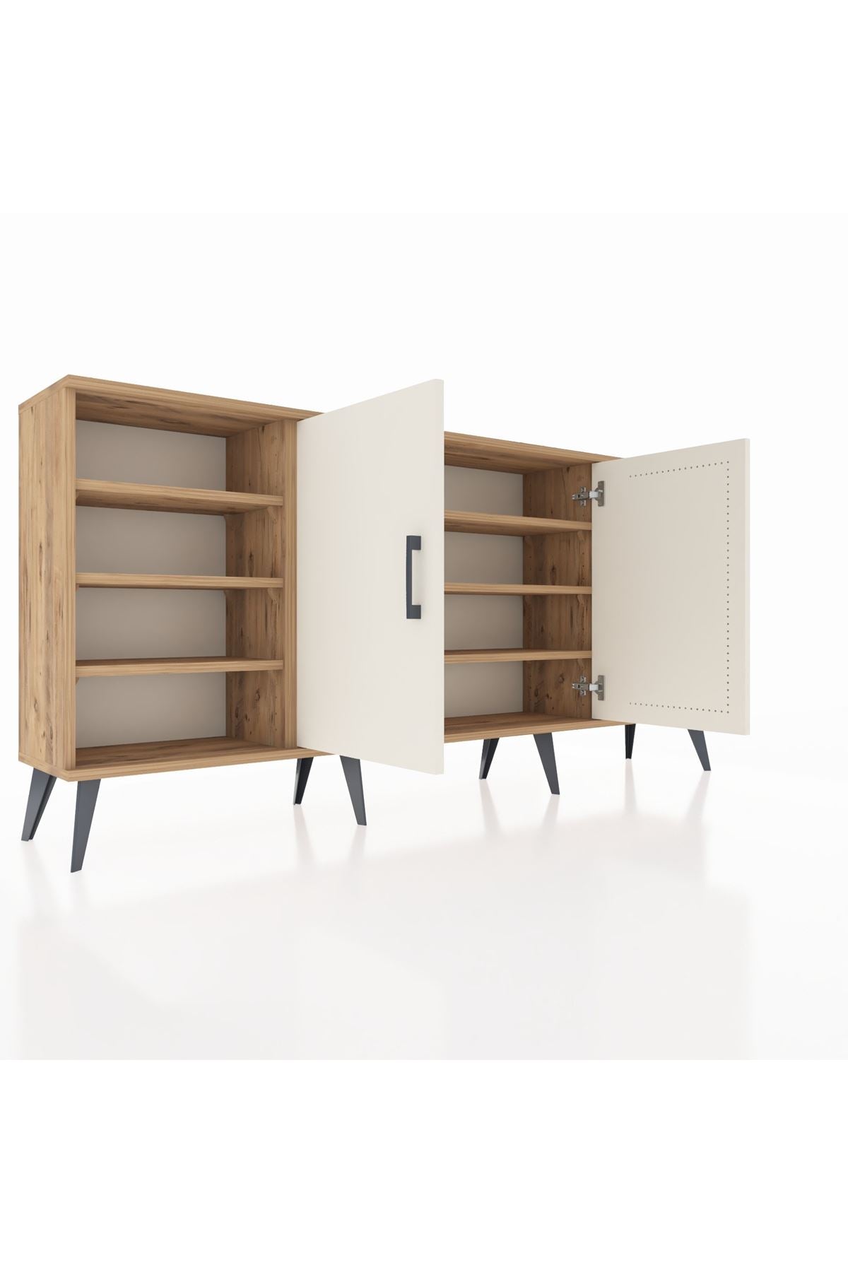 Arges Konsol 9 Raflı 2 Kapaklı 176x30x83 - S148M041V24A