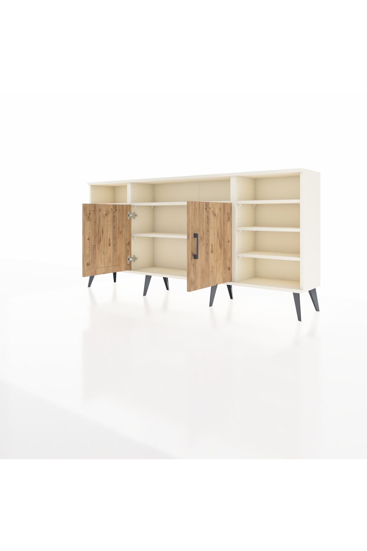 Arges Konsol 8 Raflı 2 Kapaklı 176x30x83 - S148M042V01A