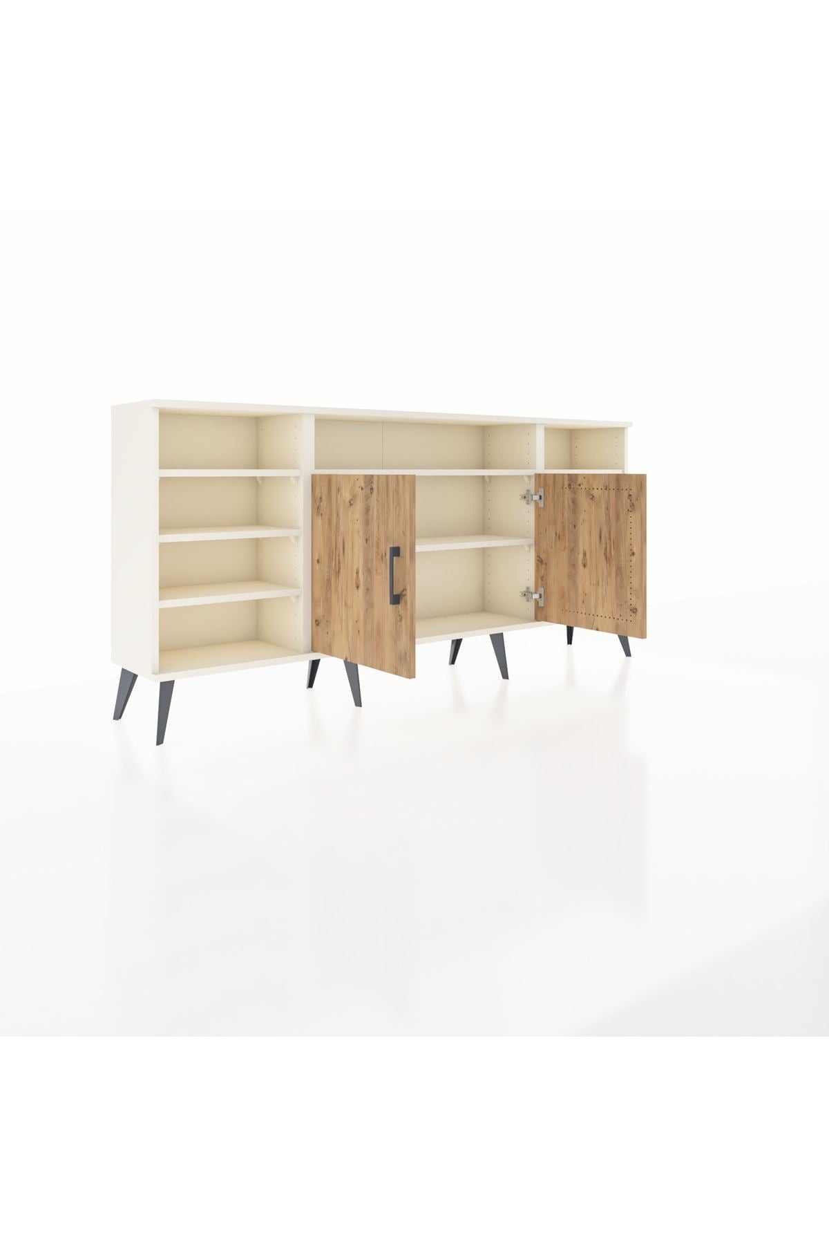 Arges Konsol 8 Raflı 2 Kapaklı 176x30x83 - S148M042V01A