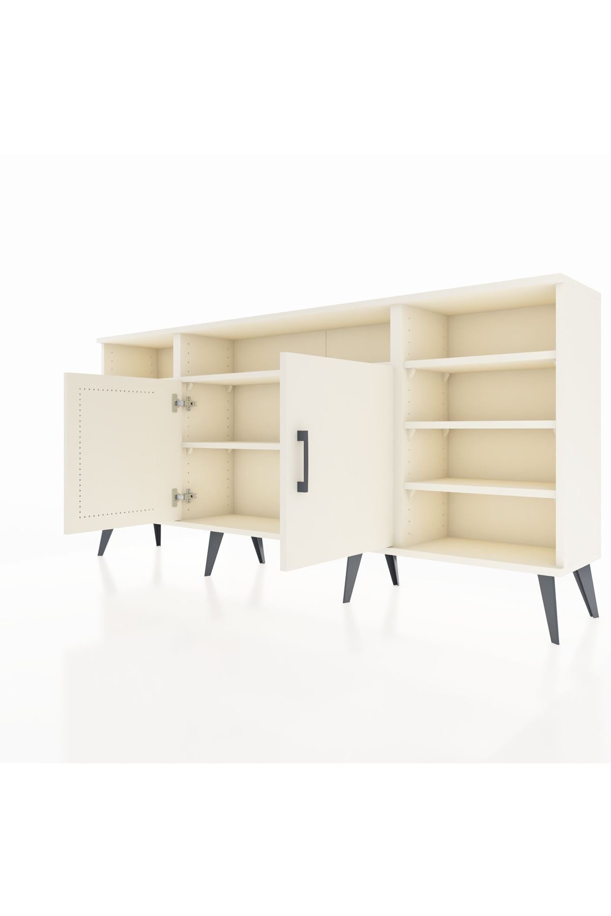 Arges Konsol 8 Raflı 2 Kapaklı 176x30x83 - S148M042V04A