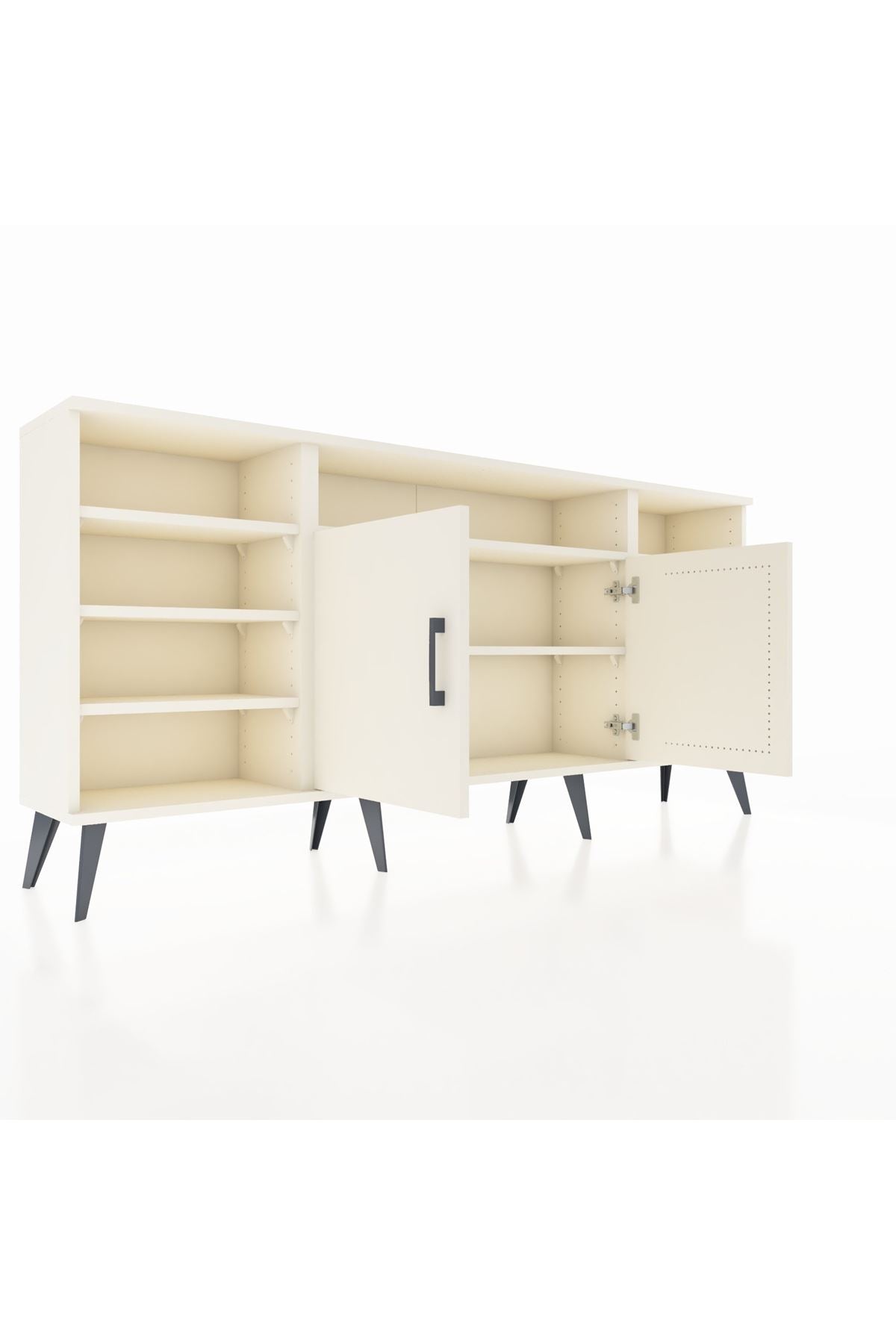 Arges Konsol 8 Raflı 2 Kapaklı 176x30x83 - S148M042V04A