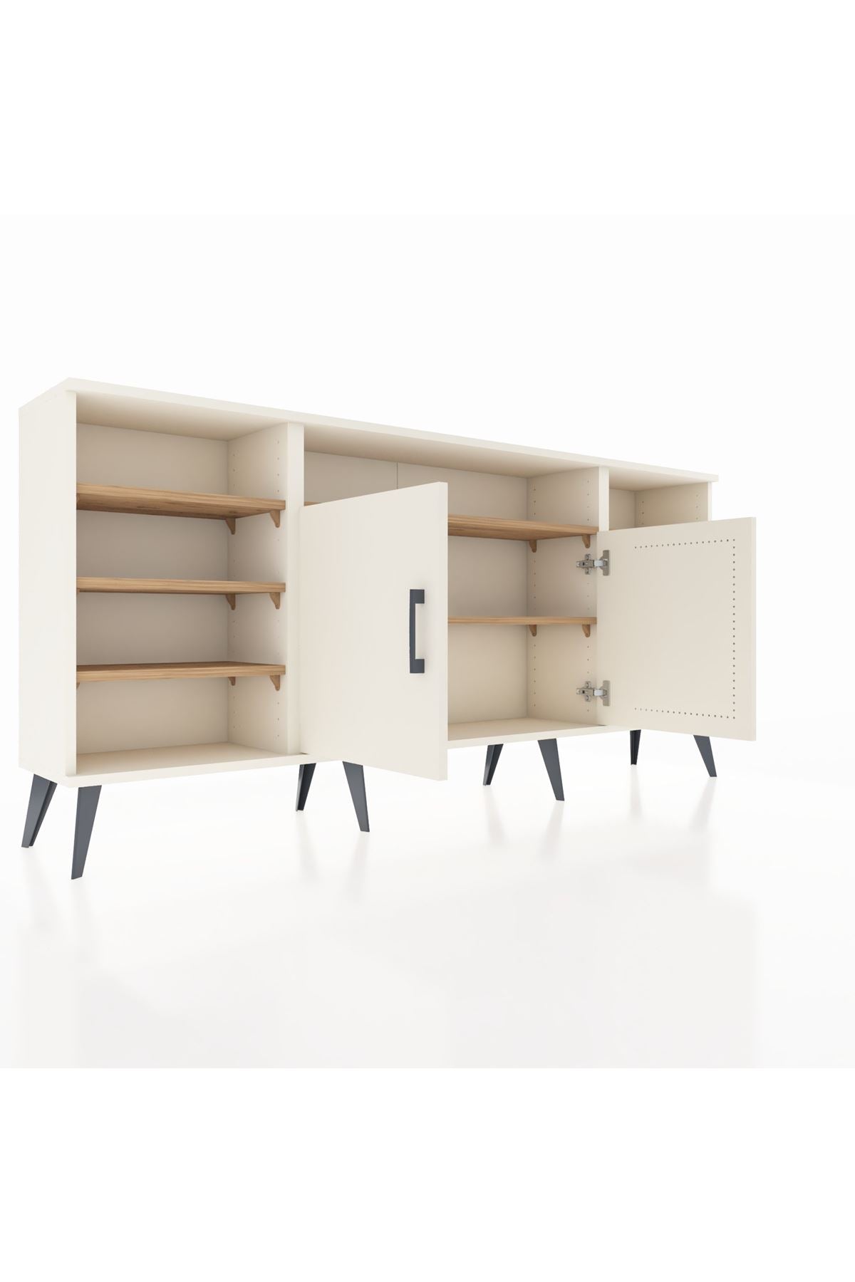 Arges Konsol 8 Raflı 2 Kapaklı 176x30x83 - S148M042V06A
