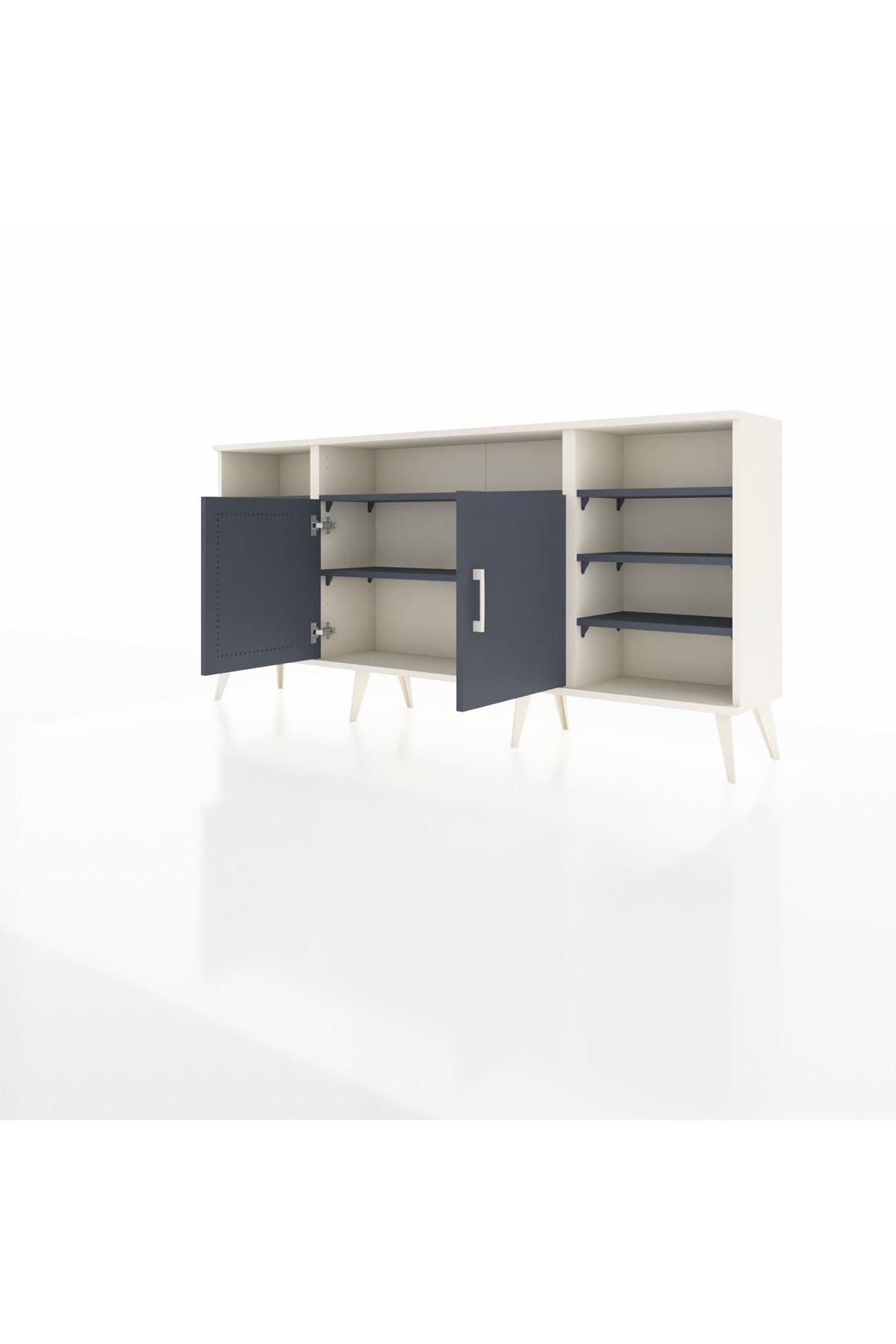Arges Konsol 8 Raflı 2 Kapaklı 176x30x83 - S148M042V08A