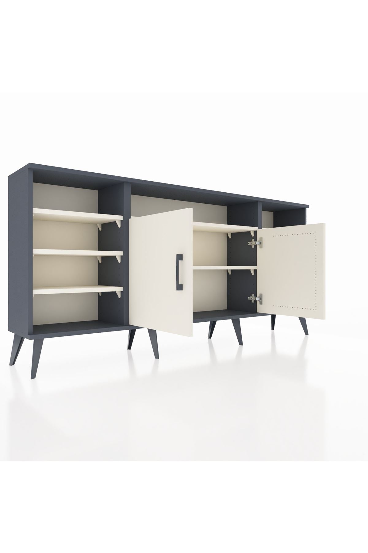 Arges Konsol 8 Raflı 2 Kapaklı 176x30x83 - S148M042V13A