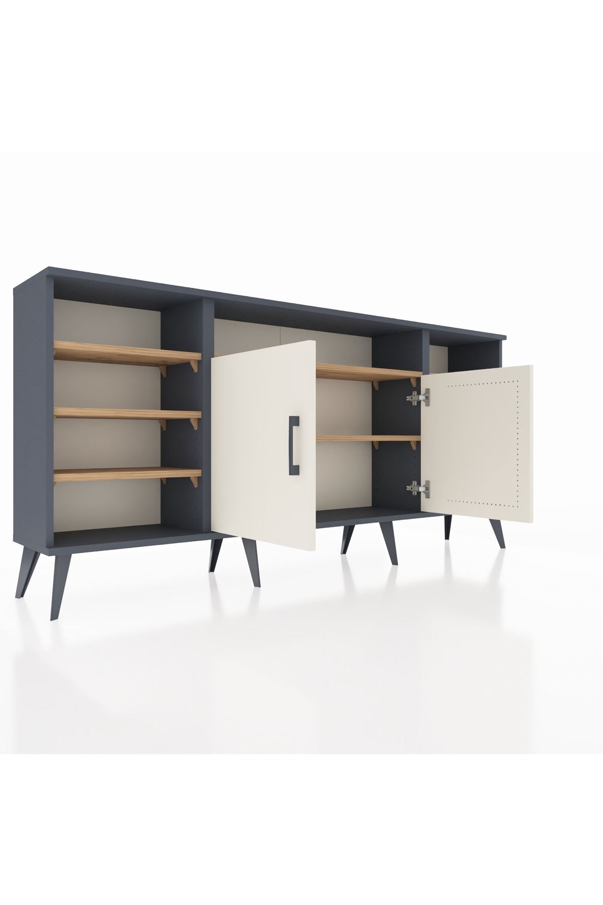 Arges Konsol 8 Raflı 2 Kapaklı 176x30x83 - S148M042V15A