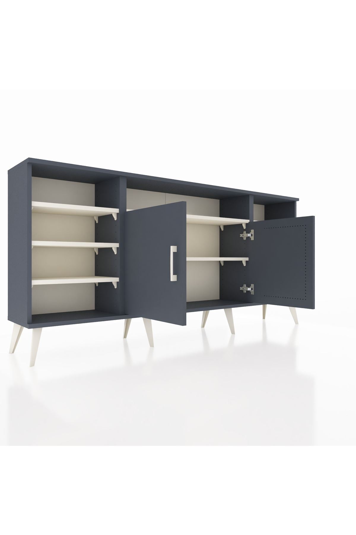 Arges Konsol 8 Raflı 2 Kapaklı 176x30x83 - S148M042V16A