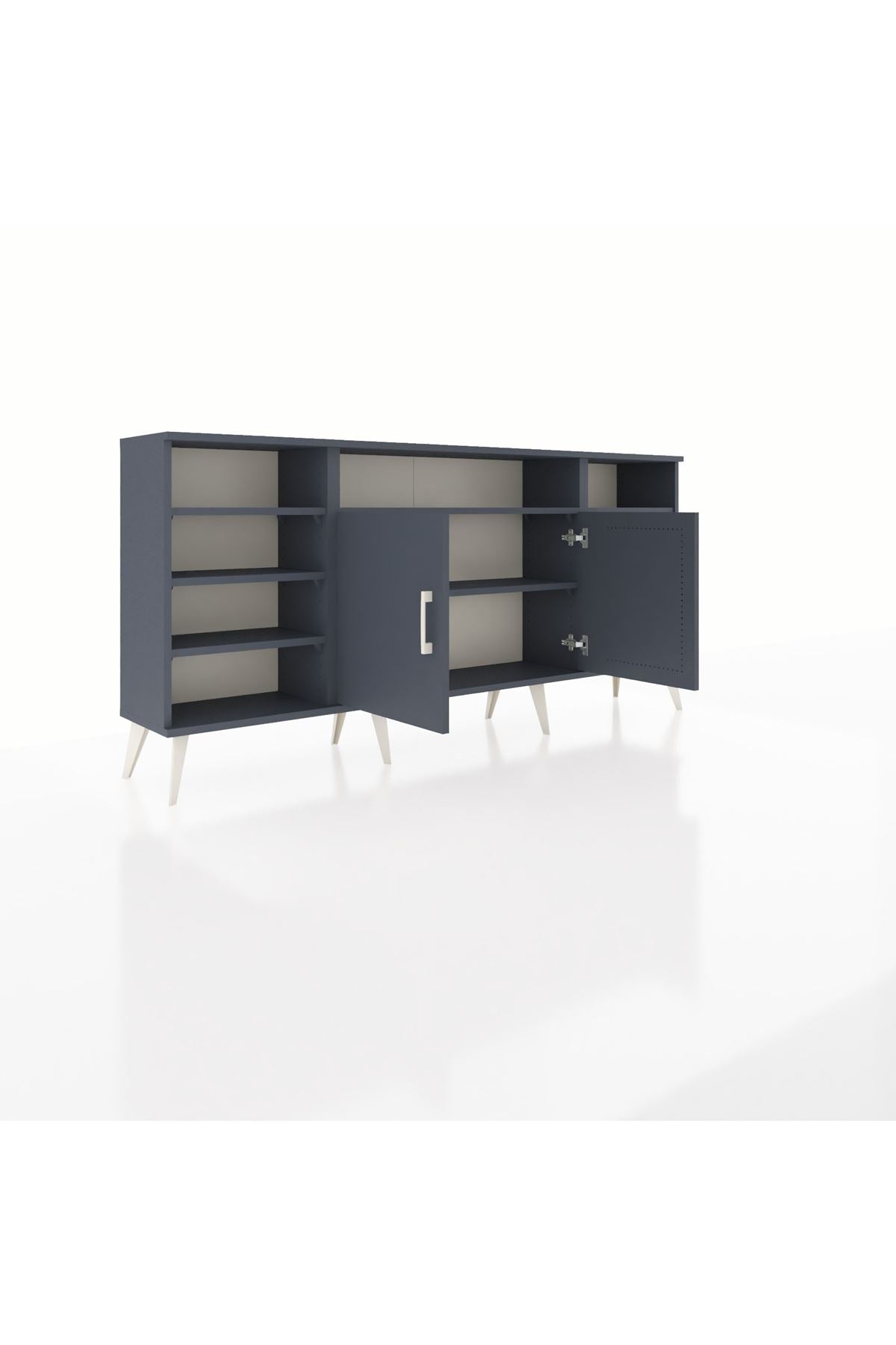Arges Konsol 8 Raflı 2 Kapaklı 176x30x83 - S148M042V17A