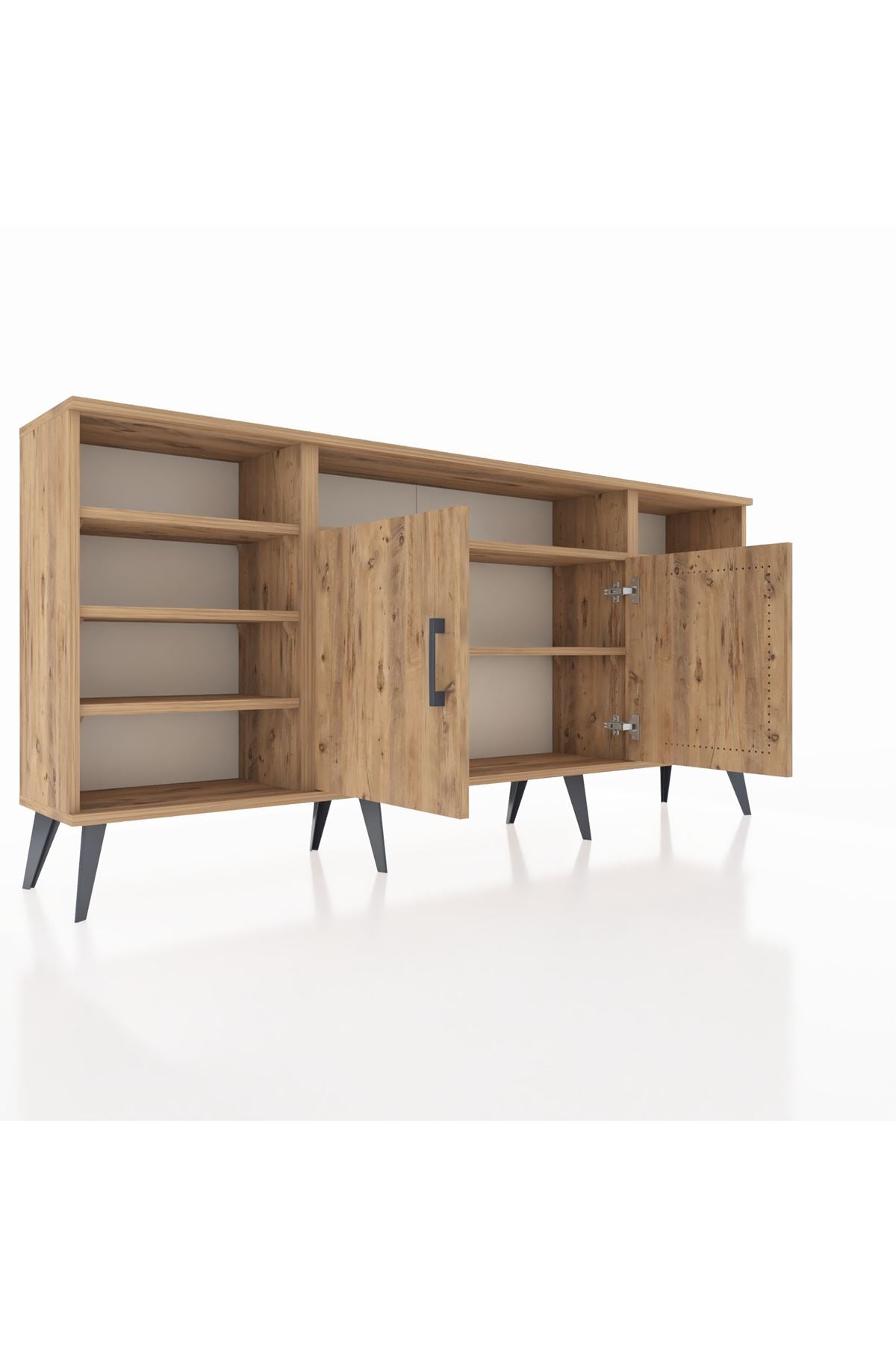 Arges Konsol 8 Raflı 2 Kapaklı 176x30x83 - S148M042V21A