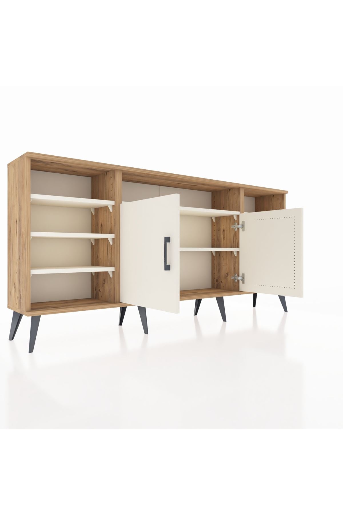 Arges Konsol 8 Raflı 2 Kapaklı 176x30x83 - S148M042V22A