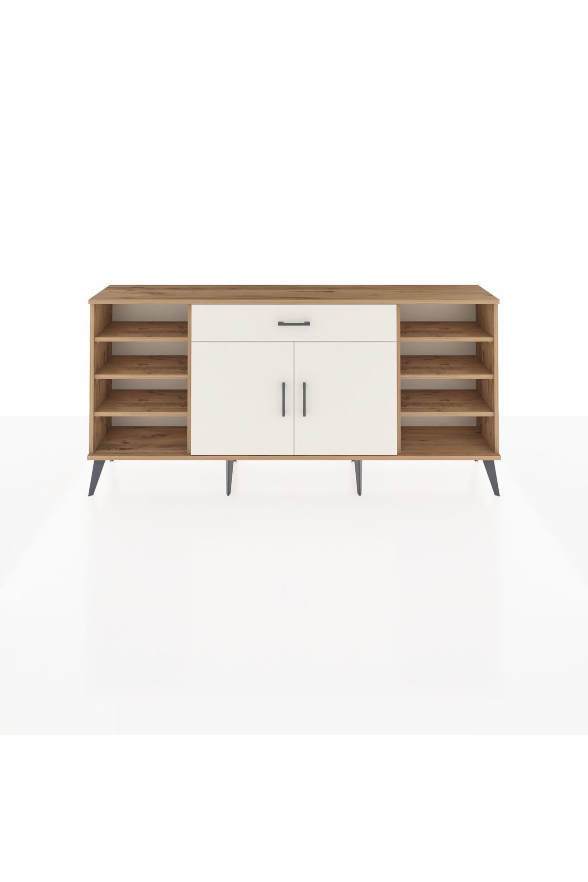 Arges Konsol 7 Raflı Tek Çekmeceli 2 Kapaklı 176x30x83 - S148M043V22A