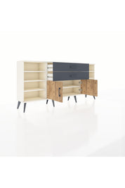Arges Konsol 7 Raflı 2 Çekmeceli 2 Kapaklı 176x30x83 - S148M044V02A