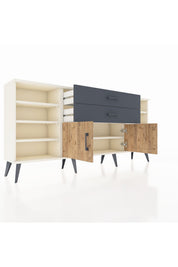 Arges Konsol 7 Raflı 2 Çekmeceli 2 Kapaklı 176x30x83 - S148M044V02A