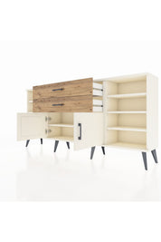 Arges Konsol 7 Raflı 2 Çekmeceli 2 Kapaklı 176x30x83 - S148M044V06A