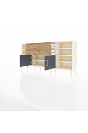 Arges Konsol 7 Raflı 2 Çekmeceli 2 Kapaklı 176x30x83 - S148M044V09A