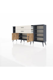 Arges Konsol 7 Raflı 2 Çekmeceli 2 Kapaklı 176x30x83 - S148M044V10A
