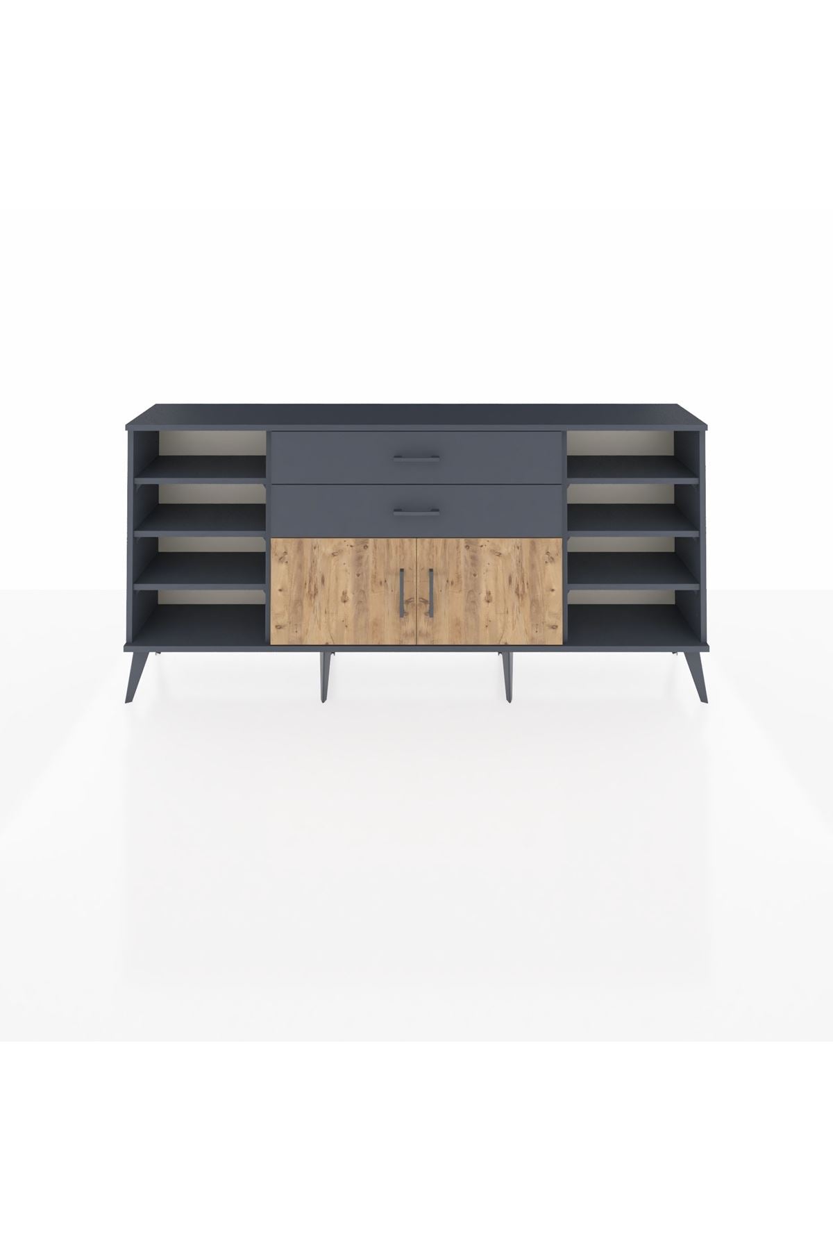 Arges Konsol 7 Raflı 2 Çekmeceli 2 Kapaklı 176x30x83 - S148M044V11A