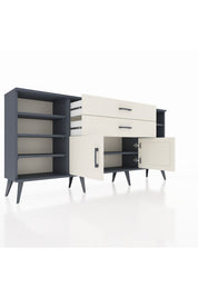 Arges Konsol 7 Raflı 2 Çekmeceli 2 Kapaklı 176x30x83 - S148M044V13A