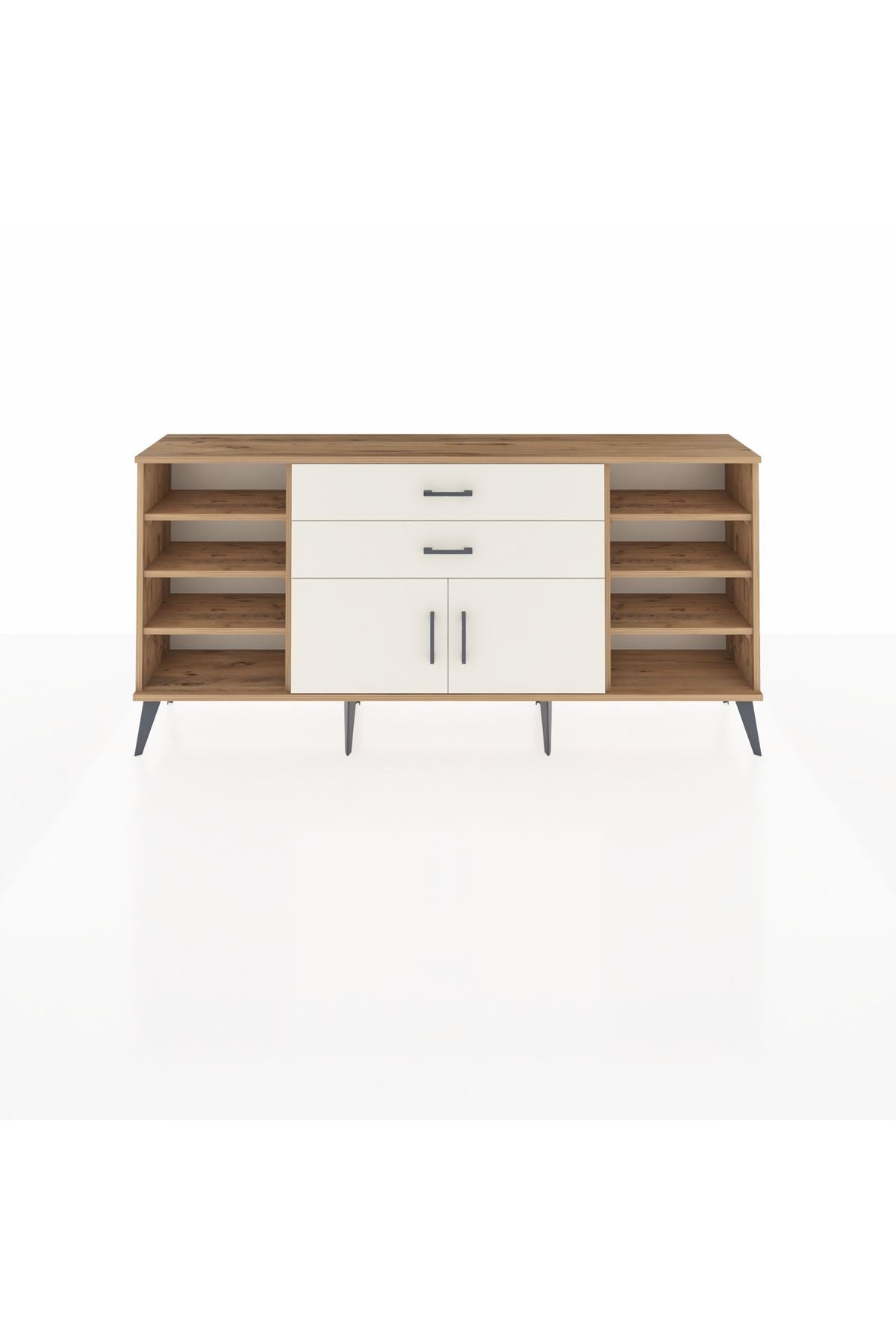 Arges Konsol 7 Raflı 2 Çekmeceli 2 Kapaklı 176x30x83 - S148M044V22A