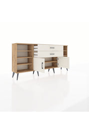 Arges Konsol 7 Raflı 2 Çekmeceli 2 Kapaklı 176x30x83 - S148M044V22A