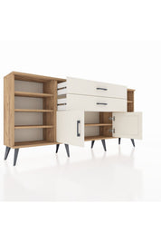 Arges Konsol 7 Raflı 2 Çekmeceli 2 Kapaklı 176x30x83 - S148M044V22A