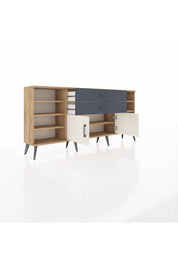 Arges Konsol 7 Raflı 2 Çekmeceli 2 Kapaklı 176x30x83 - S148M044V23A