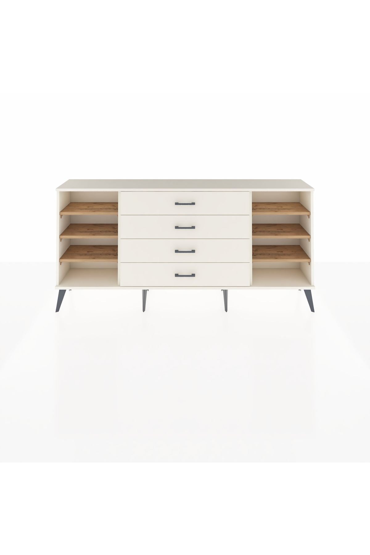 Arges Konsol 6 Raflı 4 Çekmeceli 176x30x83 - S148M045V01A