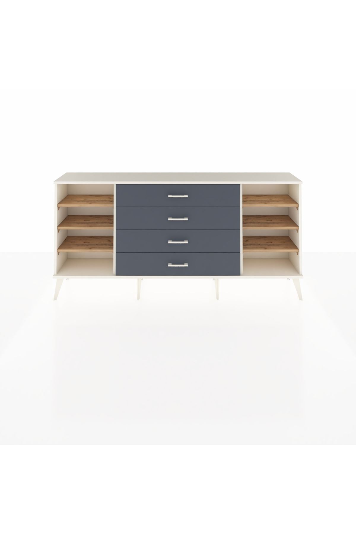Arges Konsol 6 Raflı 4 Çekmeceli 176x30x83 - S148M045V02A