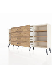 Arges Konsol 6 Raflı 4 Çekmeceli 176x30x83 - S148M045V03A